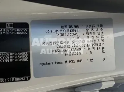 2019, BMW / 330, VIN: WBA5R3103KAE82391, 30293 км., gas